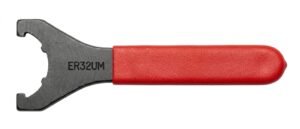 Ergonomic red handle ER UM type collet nut spanner wrench with hook