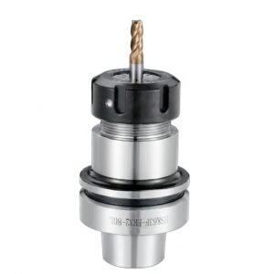HSK63F ER32 tool holder with milling cutter installed