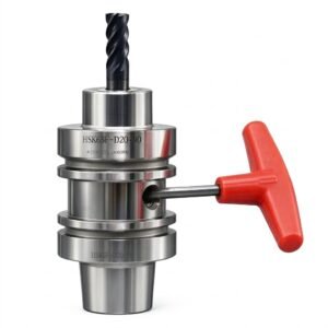 HSK63F Hydraulic Tool Holder with Milling Cutter and T Wrench